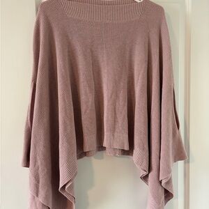 lululemon athletica Dusty Rose Knit Poncho